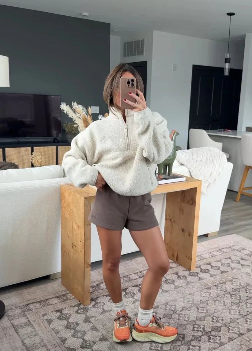 CloudFleece™ Cropped Quarter-Zip VIP