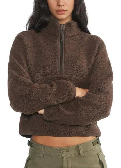 CloudFleece™ Cropped Quarter-Zip VIP
